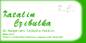 katalin czibulka business card